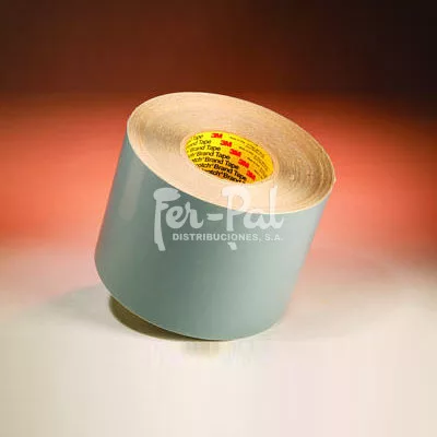Cinta 3M™ 411 para montaje de fotopolímeros flexográficos. Adhesivo de caucho natural y fijación precisa en cilindros o mangas.
