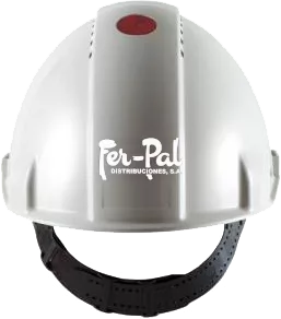 3M™ casco  G3000NUV-VI, Uvicator, con arnés de ruleta, ventilado y banda antisudor de plástico, blanco