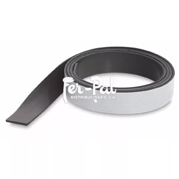 Cinta magnética adhesiva espesor 0.8 mm.