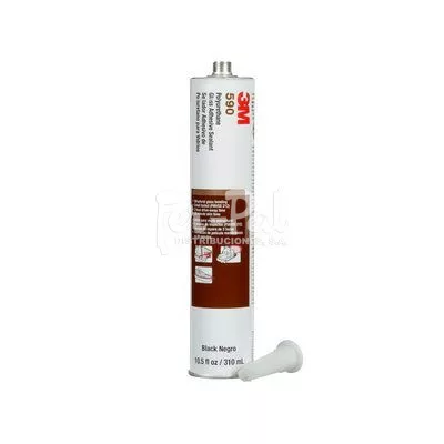 3M™ Adhesivo Sellador de Poliuretano 590, Negro, 310 ml