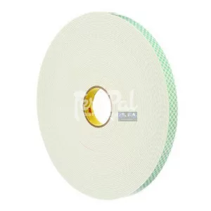 3M™ Cinta de Doble Cara de Espuma de Poliuretano 4008, Blanco