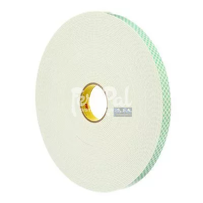 3M™ Cinta de Doble Cara de Espuma de Poliuretano 4008, Blanco