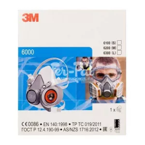 3M™ Kit de media máscara reutilizable mediana con filtro A1P2 R, 6212M - Imagen 3