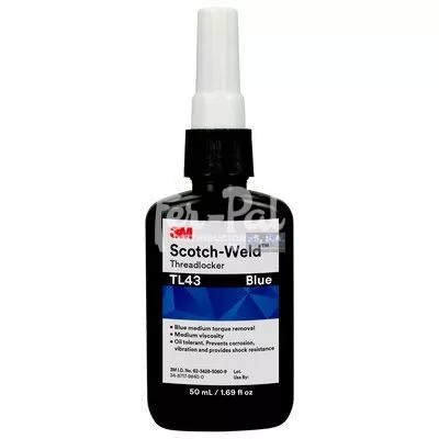 3M™ Scotch-Weld™ Fijador de piezas roscadas TL43, Azul, 50 ml