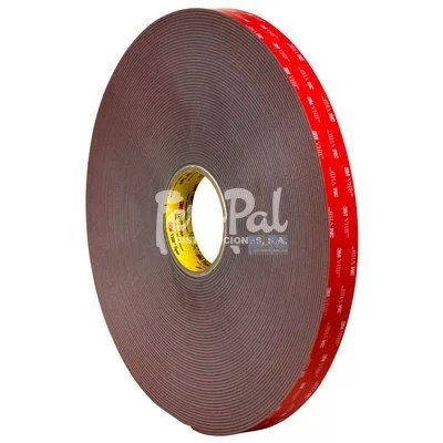 3M™ VHB™ Cinta de Espuma Acrílica 4947F, Negra, 1.1 mm