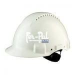3M™ casco, Uvicator, con arnés de ruleta, ventilado y banda antisudor de plástico, blanco, G3000NUV-VI