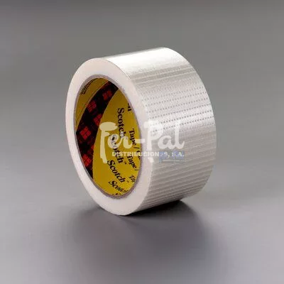 Scotch® Cinta de filamento universal bidireccional 8959, Transparente, 50 mm x 50 m, 0.15 mm