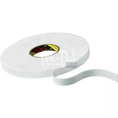3M™ Cinta de espuma de doble cara 9508W, Blanca