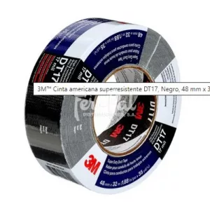 3M™ Cinta americana superresistente DT17, Negro, 48 mm x 32 m