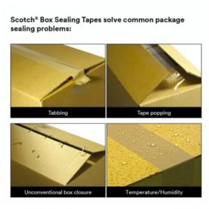 rollo Scotch 375+ para sellado industrial