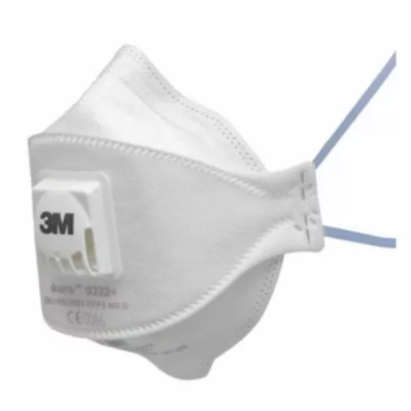 3M™ Aura™ Mascarilla para partículas, FFP3, con válvula, a granel, 9332+