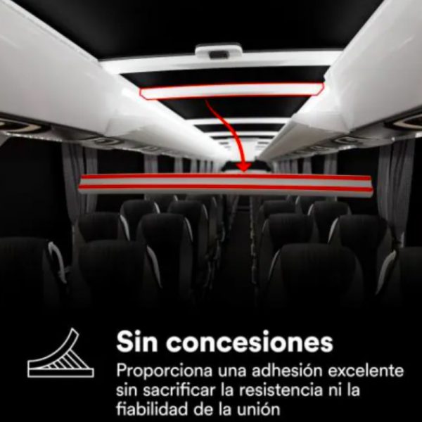 cinta adhesiva doble cara 3M LVO-060BF en sustratos plásticos