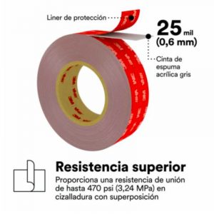 3M™ VHB™ Max-060GF Cinta Adhesiva de Doble Cara Extrafuerte - Imagen 6