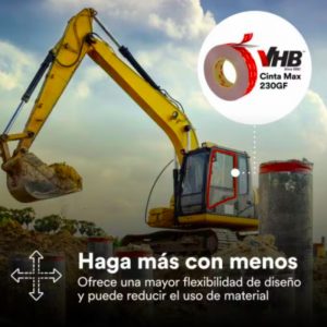 3M™ VHB™ Max-230GF Cinta Adhesiva de Doble Cara Extrafuerte - Imagen 8