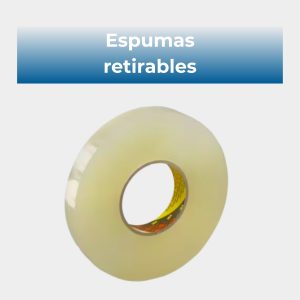 Espumas retirables